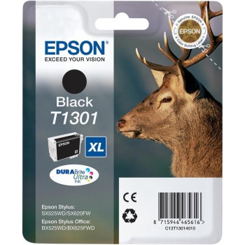 Cartus Cerneala Original Epson Black, C13T13014010, pentru STYLUS SX525, , (timbru verde 0.15 lei),  