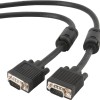 CABLU video GEMBIRD, VGA (T) la VGA (T), 20m, premium, dublu ecranat, negru, 