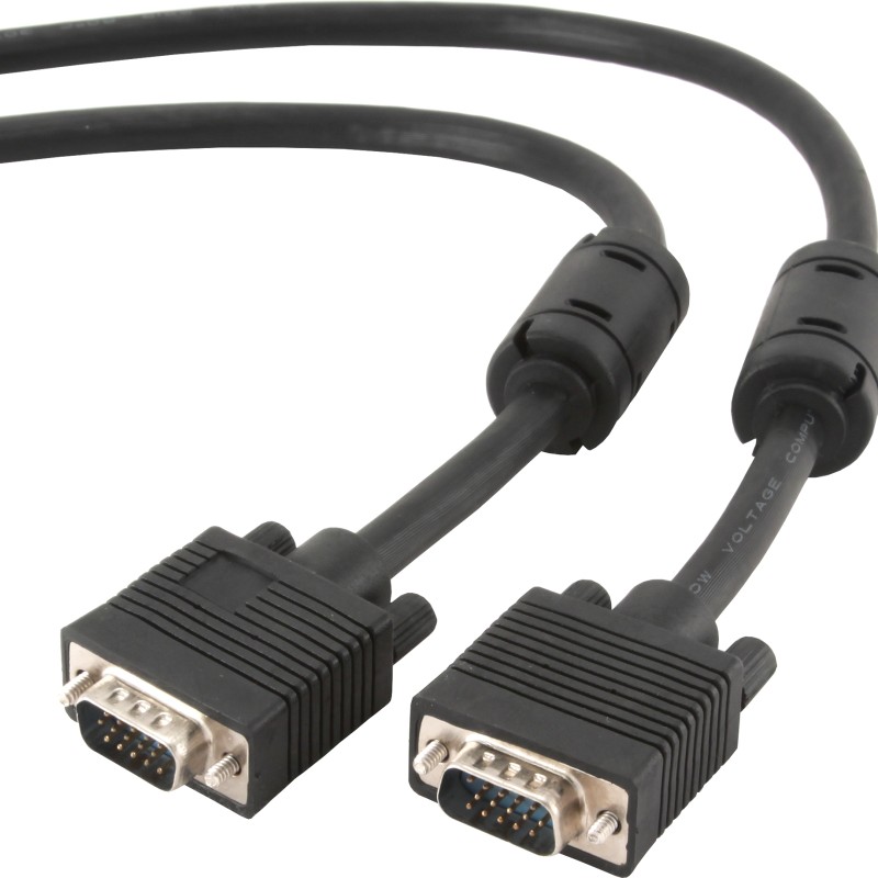 CABLU video GEMBIRD, VGA (T) la VGA (T), 20m, premium, dublu ecranat, negru, 