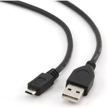 CABLU alimentare si date GEMBIRD, pt. smartphone, USB 2.0 (T) la Micro-USB 2.0 (T), 0.5m, negru, 