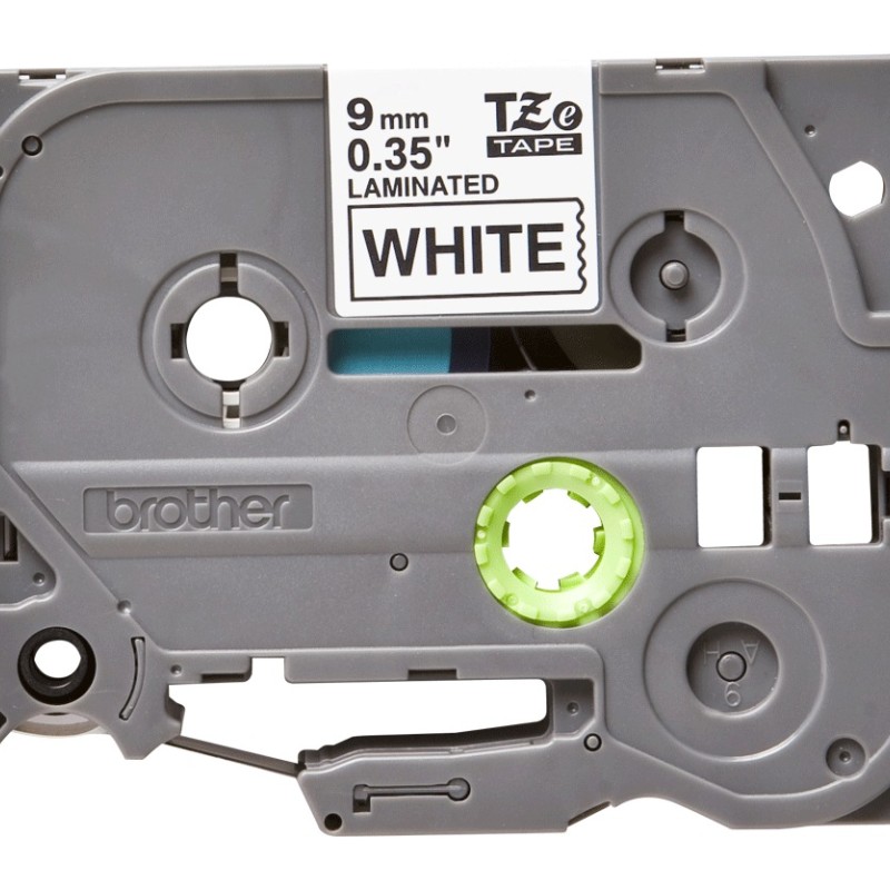 Banda Laminata Original Brother Black on White, TZE221, pentru H105WB|P-TOUCH PT-E110VP|D400|D450|E300VP|E550WVP|H110|H500|P700|P750W|PT-D210|PT-D210VP, 9mm x 8m, incl.TV 0 RON, 
