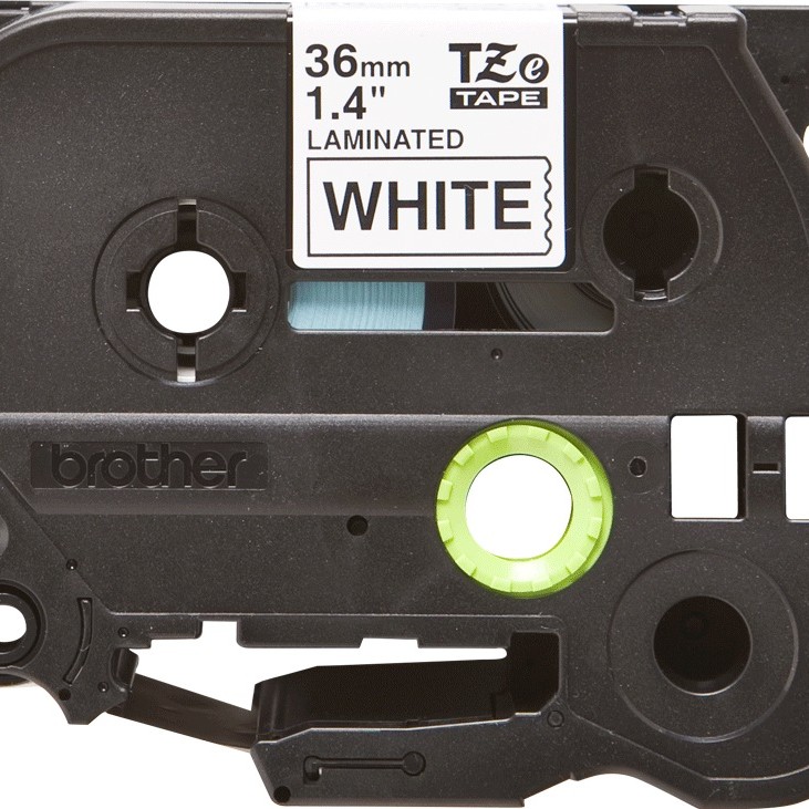 Banda Laminata Original Brother Black on White, TZE261, pentru P-Touch, 36mm x 8m, incl.TV 0 RON, 
