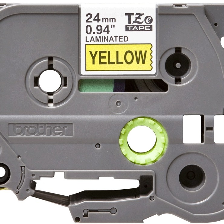 Banda Laminata Original Brother Black on Yellow, TZE651, pentru P-Touch D450|D600VP|E550WVP|P700|P750W, 24mm x 8m, incl.TV 0 RON, 