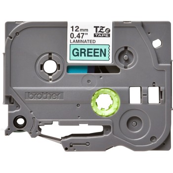 Banda Laminata Original Brother Black on Green, TZE731, pentru H105WB|P-TOUCH PT-E110VP|D400|D450|D600VP|E300VP|H110|P750W|PT-D210|PT-D210VP, 12mm x 8m, incl.TV 0 RON, 