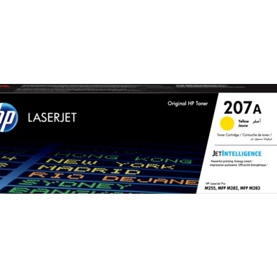 Toner Original HP Yellow, nr.207A, pentru Color LaserJet Pro M255|M282|M283, 1.25K, (timbru verde 1.2 lei) , 