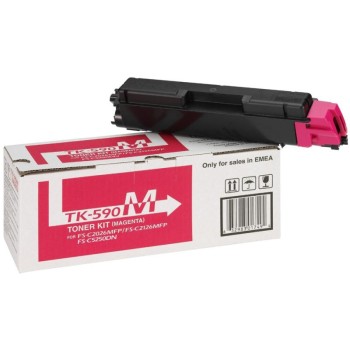 Toner Original Kyocera Magenta, TK-590M, pentru M6026|FS-C2016|FS-C2026|FS-C2126|FS-C5250, 5K, (timbru verde 1.2 lei) , 