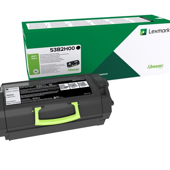 Toner Original Lexmark Black, 53B2H00, pentru MS817|MS818, 25K, (timbru verde 1.2 lei) , 