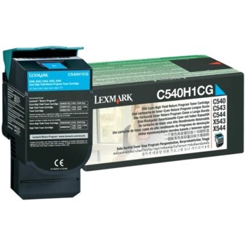 Toner Original Lexmark Cyan, C540H1CG, pentru C540|C543|C544|X543|X544|X548, 2K, (timbru verde 1.2 lei) , 