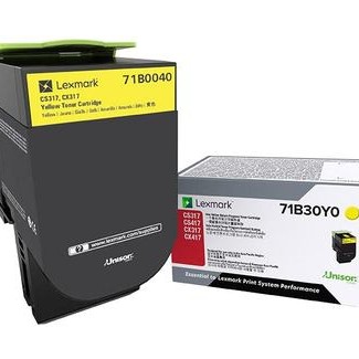 Toner Original Lexmark Yellow, 71B0040, pentru CX317|CS317|CX417|CS417|CS517|CX517, 2.3K, (timbru verde 1.2 lei) , 