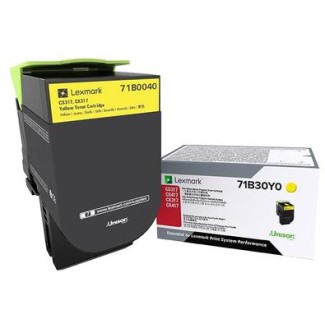 Toner Original Lexmark Yellow, 71B0040, pentru CX317|CS317|CX417|CS417|CS517|CX517, 2.3K, (timbru verde 1.2 lei) , 