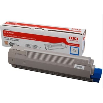 Toner Original OKI Cyan, 44059107, pentru C810|C830, 8K,