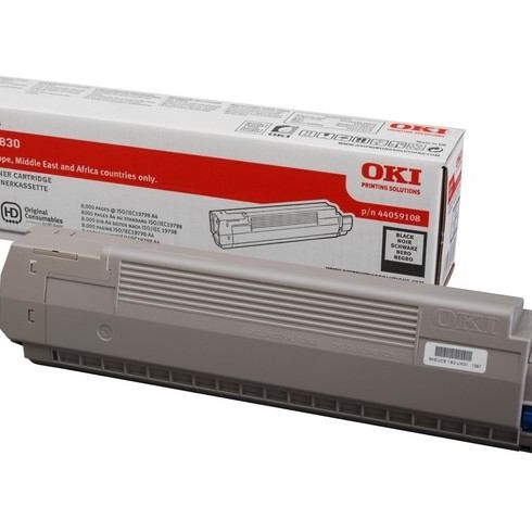 Toner Original OKI Black, 44059108, pentru C810|C830, 8K,
