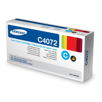 Toner Original Samsung Cyan, C4072S, pentru CLP-320|CLP-325|CLX-3185, 1K, (timbru verde 1.2 lei) , 