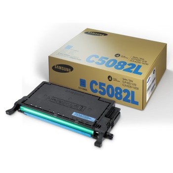 Toner Original Samsung Cyan, C5082L, pentru CLP-620|CLP-670, 4K, (timbru verde 1.2 lei) , 