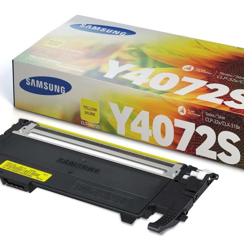 Toner Original Samsung Yellow, Y4072S, pentru CLP-320|CLP-325|CLX-3185, 1K, (timbru verde 1.2 lei) , 