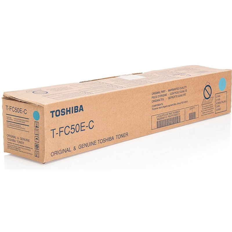 Toner Original Toshiba Cyan, T-FC50E-C, pentru E-Studio 2555|3055|4555, 33.6K, (timbru verde 1.2 lei) , 