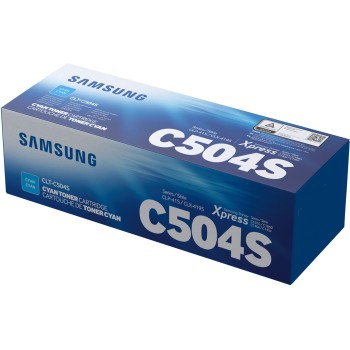 Toner Original Samsung Cyan, C504S, pentru CLP-415NW|CLX-4195FN|CLX-4195FW|CLX-4195N|SL-C1810W, 1.8K, (timbru verde 1.2 lei) , 