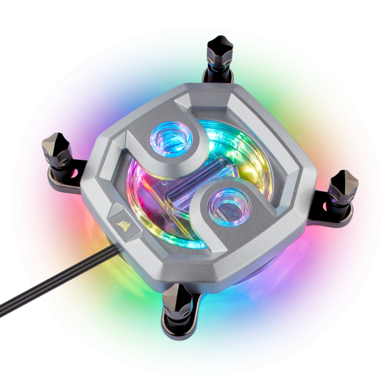 WATER block CORSAIR, filet pt. CPU, skt Intel LGA 2011/2066 AMD sTR4/sTRX4, pt filet G 1/4