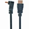 CABLU video GEMBIRD, HDMI (T) la HDMI (T), 1.8m, conectori auriti, rezolutie maxima 4K (3840 x 2160) la 60 Hz, 90 grade, negru, 