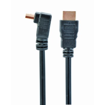 CABLU video GEMBIRD, HDMI (T) la HDMI (T), 1.8m, conectori auriti, rezolutie maxima 4K (3840 x 2160) la 60 Hz, 90 grade, negru, 