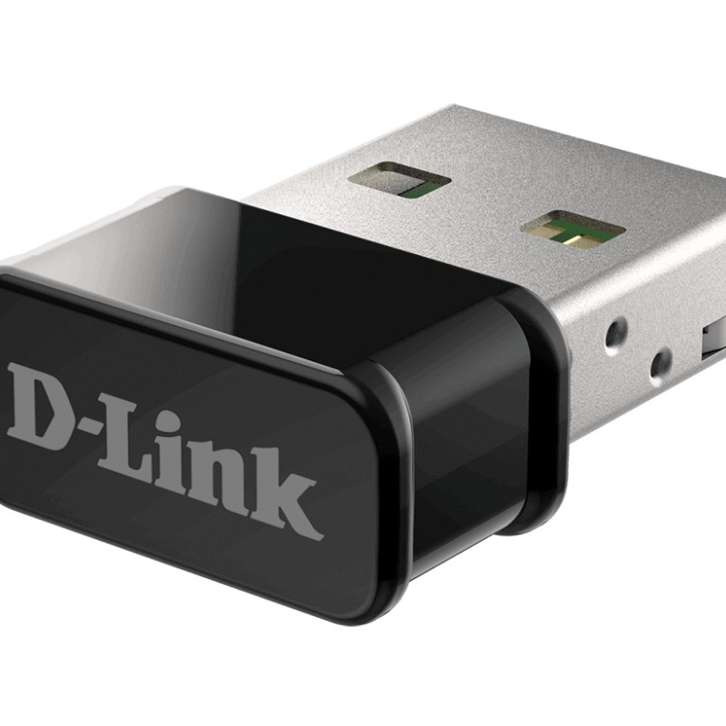 ADAPTOR RETEA D-LINK AC1300 NANO, extern wireless 2.4 GHz | 5 GHz, USB 2.0, port, 1300 Mbps, antena interna x 1, 