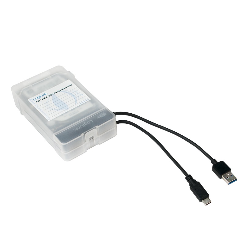 HUSA  LOGILINK, pt HDD, rezistenta la apa, alb, 