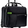 TROLLER LEITZ, pt. notebook de max. 15.6 inch, 2 compartimente, buzunar frontal | buzunar lateral, waterproof, poliester, negru, 
