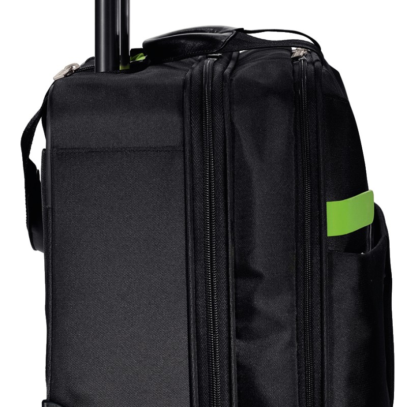 TROLLER LEITZ, pt. notebook de max. 15.6 inch, 2 compartimente, buzunar frontal | buzunar lateral, waterproof, poliester, negru, 