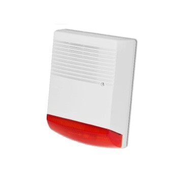 SIRENA Paradox, de exterior, 115dB, 1200mA, alb, 