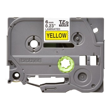 Banda Laminata Original Brother Black on Yellow, TZE611, pentru H105WB|P-TOUCH PT-E110VP|D400|D450|D600VP|E300VP|E550WVP|H110|H500|P700|P750W|PT-D210|PT-D210VP, 6mm x 8m, incl.TV 0 RON, 