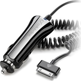 ALIMENTATOR auto CELLULAR LINE, pentru iPhone 1, 2, 3 si 4, negru, 