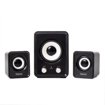 BOXE SPACER 2.1, RMS:  11W (2 x 3W + 5W), control volum, USB power, black, 