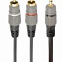 CABLU audio GEMBIRD stereo (3.5 mm jack la 2 x RCA), 1.5m, conectori auriti, 