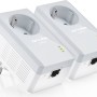 KIT ADAPTOR POWERLINE TP-LINK tehnologie AV,  AV600, pana la 600Mbps, 1 port 10/100Mbps, priza AC, 2buc. 