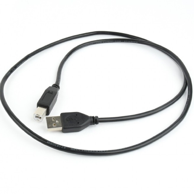CABLU USB GEMBIRD pt. imprimanta, USB 2.0 (T) la USB 2.0 Type-B (T), 1m, conectori auriti, black, 