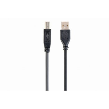 CABLU USB GEMBIRD pt. imprimanta, USB 2.0 (T) la USB 2.0 Type-B (T), 1m, conectori auriti, black, 