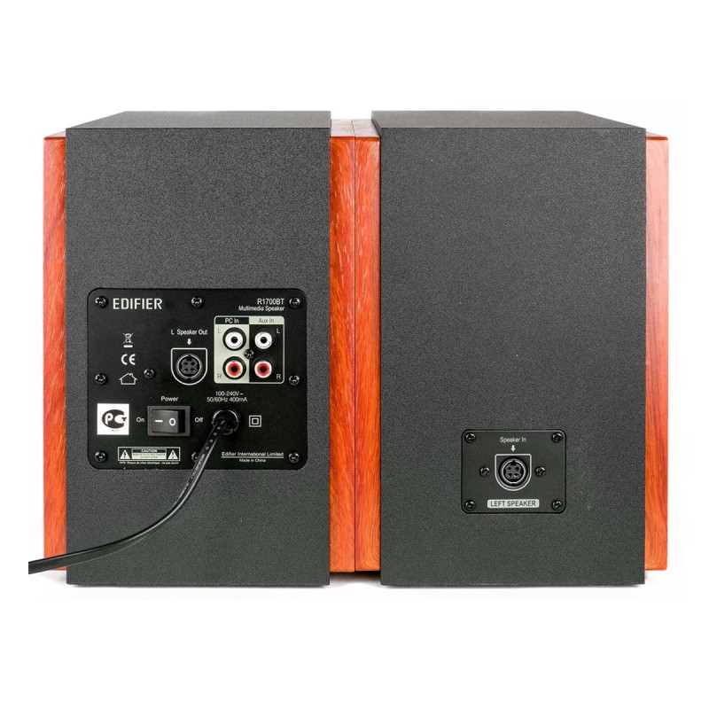 BOXE EDIFIER 2.0, RMS:  66W (2 x 15W, 2 x 18W), bluetooth, telecomanda wireless, volum, bass, treble,  dual RCA, brown, 