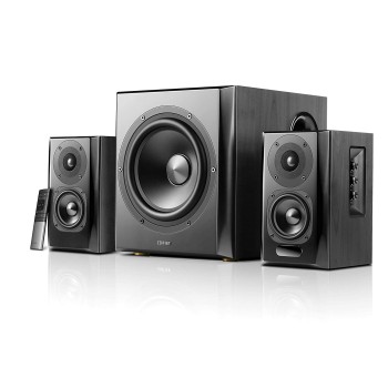 BOXE EDIFIER 2.1, RMS: 150W (2 x 25W, 2 x 15W, 1 x 70W), bluetooth, telecomanda wireless, volum, bass, treble, optical, black, 