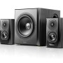 BOXE EDIFIER 2.1, RMS: 150W (2 x 25W, 2 x 15W, 1 x 70W), bluetooth, telecomanda wireless, volum, bass, treble, optical, black, 