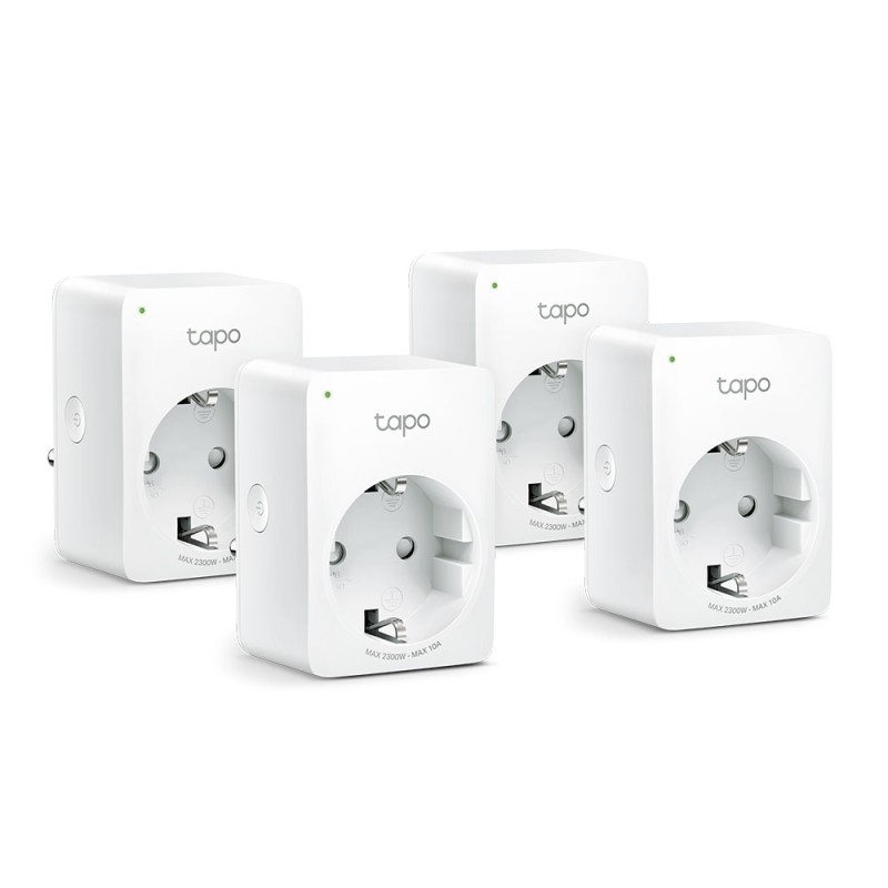 PRIZA inteligenta TP-LINK, Schuko x 1, conectare prin Schuko (T), 10 A, programare prin smartphone, Bluetooth, WiFi, alb 