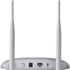 ACCESS POINT TP-LINK wireless 300Mbps, port 10/100Mbps, 2 antene externe, pasiv PoE, 2T2R, Client, Universal/ WDS Repeater, wireless Bridge, WPA/WPA2, QSS 