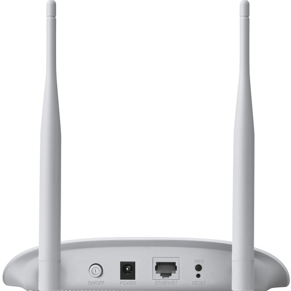 ACCESS POINT TP-LINK wireless 300Mbps, port 10/100Mbps, 2 antene externe, pasiv PoE, 2T2R, Client, Universal/ WDS Repeater, wireless Bridge, WPA/WPA2, QSS 