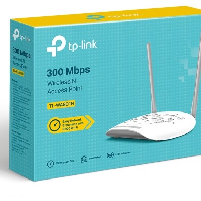 ACCESS POINT TP-LINK wireless 300Mbps, port 10/100Mbps, 2 antene externe, pasiv PoE, 2T2R, Client, Universal/ WDS Repeater, wireless Bridge, WPA/WPA2, QSS 