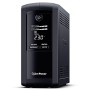 UPS CYBER POWER Line Int. cu sin. simulata, cu management, Tower, LCD,  700VA/390W, AVR, 4x Schuko, baterie 1x 12V/7Ah, incarcare pana la 8h, USB, 2x RJ45, RS232, tehn. GreenPower, 