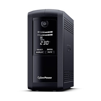 UPS CYBER POWER Line Int. cu sin. simulata, cu management, Tower, LCD, 1000VA/550W, AVR, 4x Schuko, baterie 1x 12V/9Ah, incarcare pana la 8h, USB, 2x RJ45, RS232, tehn. GreenPower, 