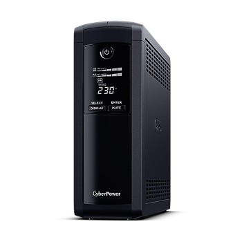 UPS CYBER POWER Line Int. cu sin. simulata, cu management, Tower, LCD, 1200VA/720W, AVR, 5x Schuko, baterie 2x 12V/7Ah, incarcare pana la 8h, USB, 2x RJ45, RS232, tehn. GreenPower, 