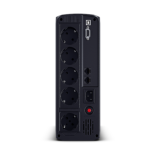 UPS CYBER POWER Line Int. cu sin. simulata, cu management, Tower, LCD, 1600VA/960W, AVR, 5x Schuko, baterie 2x 12V/9Ah, incarcare pana la 8h, USB, 2x RJ45, RS232, tehn. GreenPower, 