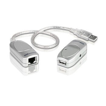 CABLU USB ATEN, prelungitor, conector USB 1.1 (T) | RJ-45 (M), gri, 