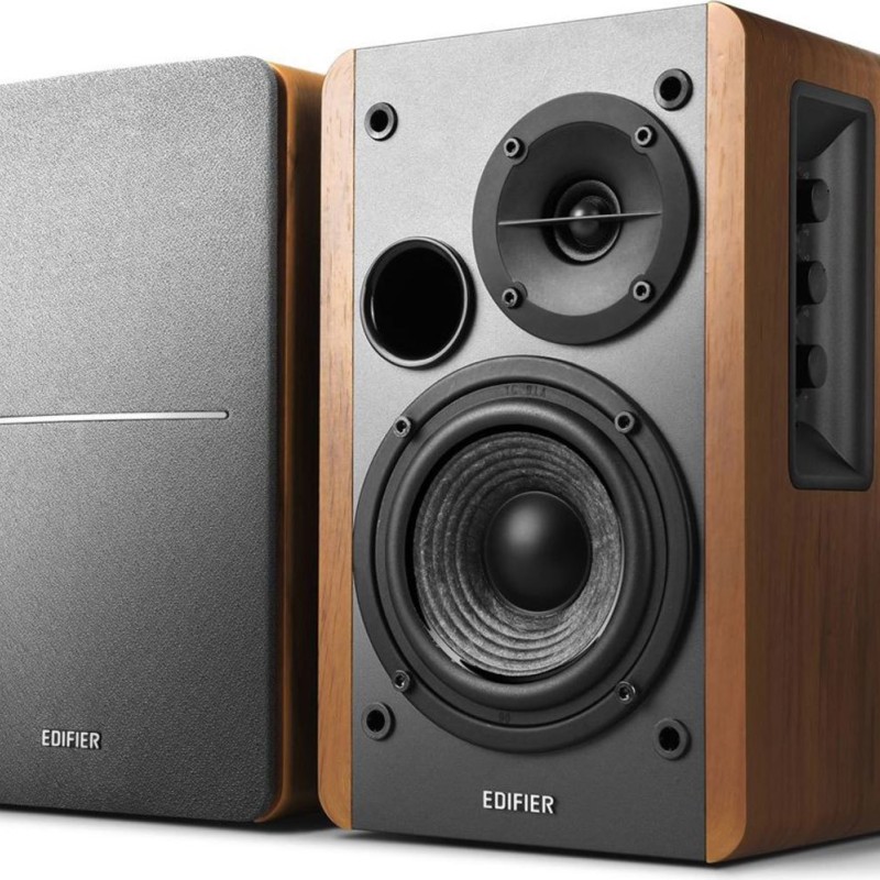 BOXE EDIFIER 2.0, RMS:  42W (2 x 21W), telecomanda wireless, volum, bass, treble, brown, 