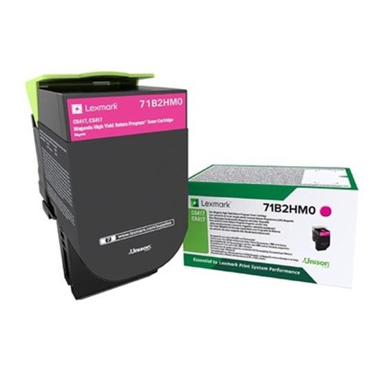 Toner Original Lexmark Magenta, 71B2HM0, pentru CX 417|CX 517|CS 417|CS 517 , 3.5K, (timbru verde 1.2 lei) , 